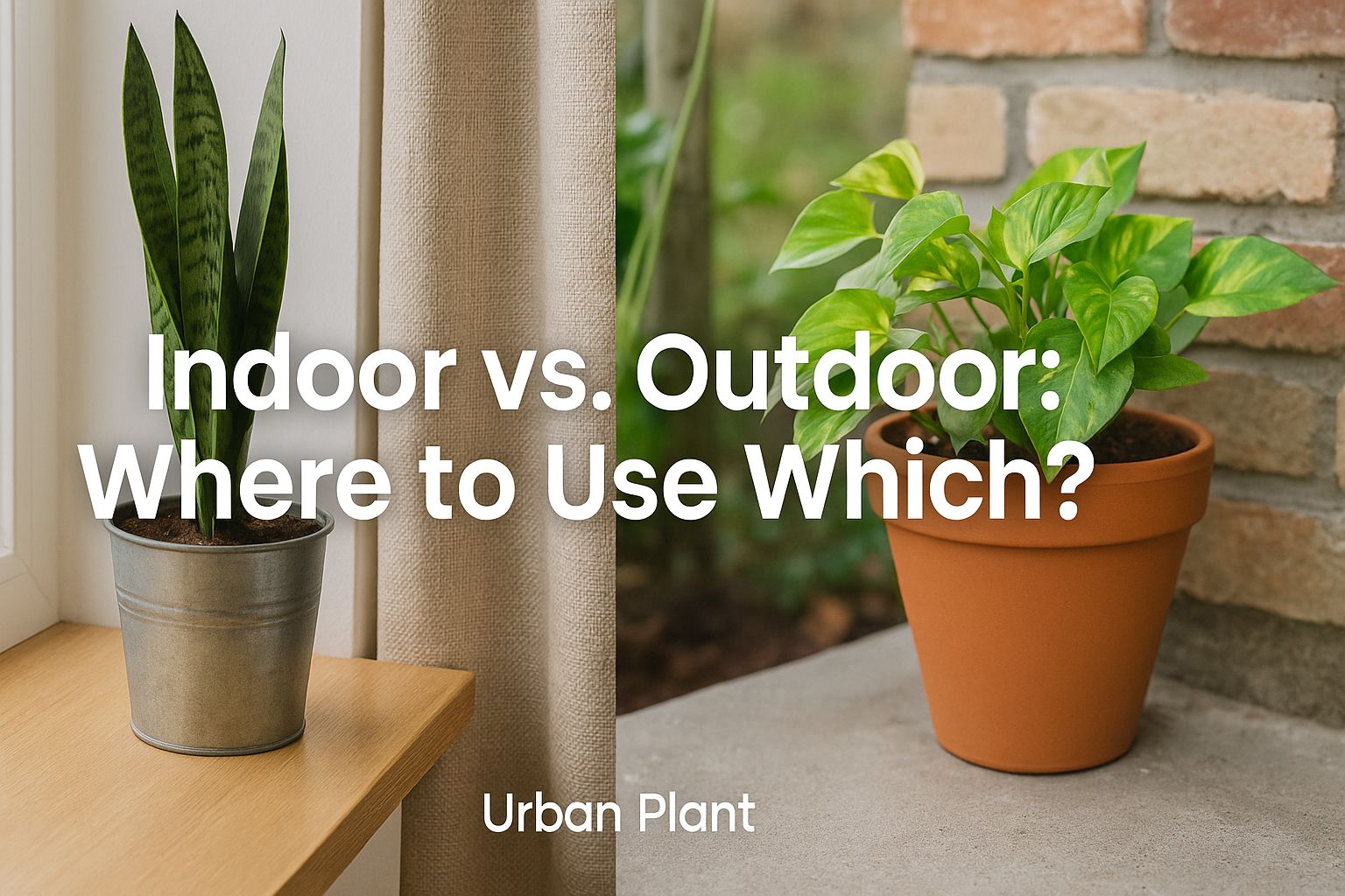 Indoor vs outdoor planters – Urban Plant.